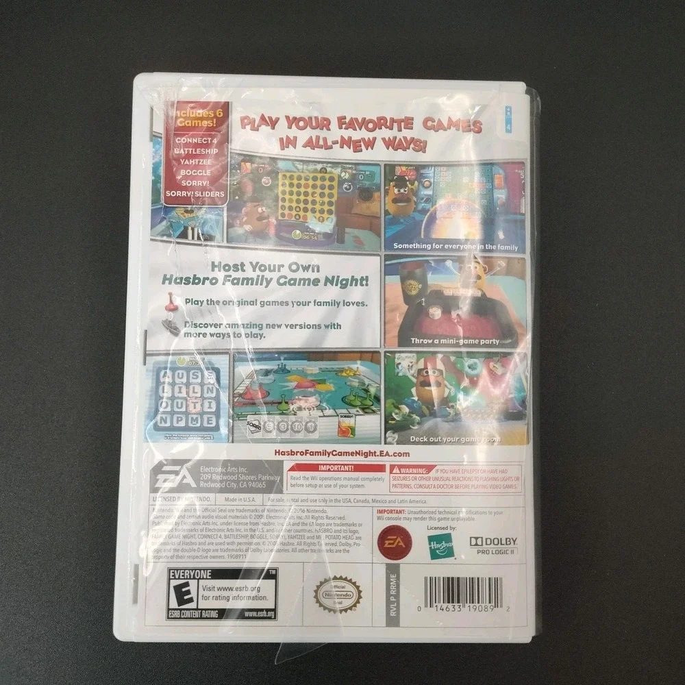 Hasbro Family Game Night Nintendo Wii 2008 Complete & Tested SEE BB18.1GA1012